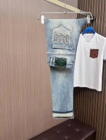 主推.长期有货 D&G 高品质 官网高端新品原单少数帅爆牛仔裤，百分百原单 百搭神器！今年最新流行的风格设计款式，采用进口棉花制作成的单宁布，上身舒适，剪裁设计