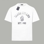 prada 普拉达 官网同款 船柳模糊Logo字母 双纱纯棉短袖 - 280G双纱纯棉顶级面料 手感柔软 百分百纯棉独家出货 定染硫化黑无尘处理面料 -面料：2