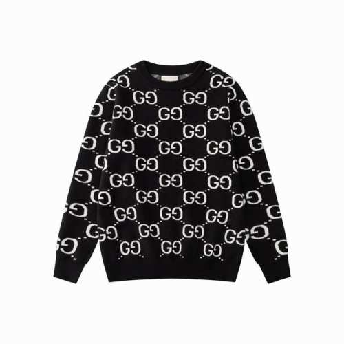 款号M18 Gucci秋冬新品 顶级品质 区别通货 重磅推出高密度织毛衣 Gg满印时尚又个性 超级百搭好看的一款 手感柔软男女同款 原版面料官方同款 一比一还原