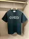 Gucc 2025春夏新品，优选特定原版开发双股精棉平纹面料，上身挺阔舒适度佳，外穿内搭随意搭配，男女同款夏日必备 尺码S-Xxl