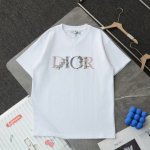 上新 顶级复刻 高端定制 - Dior 迪奥 新款花卉刺绣Logo休闲圆领短袖T恤 - 款号：342 - 颜色：黑色 白色 - 购入原版开模打造，全套定制辅料，