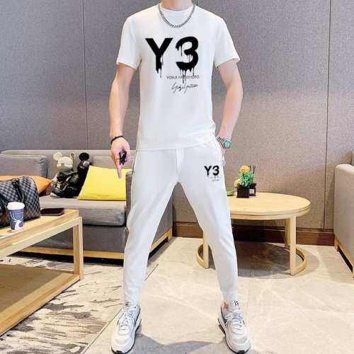 直 Y-3 胖子福音 2025官网同款.世界知名奢侈品牌.夏季男士 双丝光 高品质货套装 采用进口原单面料 ，当季时尚潮流款，百搭爆款。简洁大方，精密的车工，让