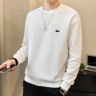 110 Lacoste 鳄鱼春季新款长袖圆领华夫格卫衣 当季重磅推售的王牌单品！面料采用功能性弹力锦棉混纺华夫格运动面料，原版定制面料的高级感不是普通面料可以比