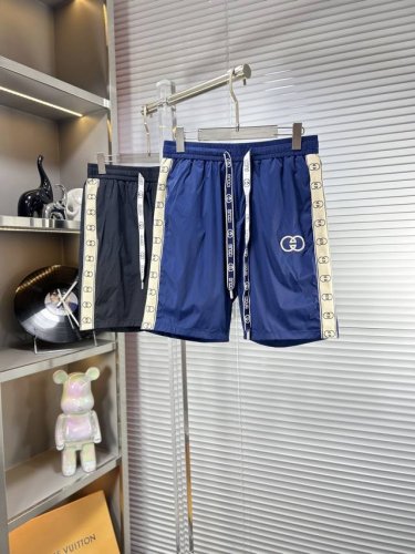 gucc*古奇 Ss25夏季新款男士休闲短裤，堪称百搭单品，涤纶束干面料 微弹性 松紧腰边抽绳设计，保型性好、低弹丝的构造使裤身弹性恰到好处，并且不易起皱！码数
