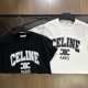 140 Celine 赛琳春夏新款字母印花短袖T恤 经典字母品牌字母Logo设计，定制全棉面料 手感舒服 质感超强 简单又时尚 炒鸡百搭 水洗三麦 颜色 黑色