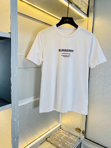 穿240斤 胖子福音 情侣款 码数 M-6Xl 巴宝莉Burberry 原单品质 2025最新款 男装短袖T恤 衣服 精选专柜订制顶级丝光棉进口面料 所有细节做