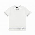 120 Fendi 芬迪 双Ff 圆领短袖针织衫 升级，灵感源自八十年代复古 原版面料 官方同款 Polo衫 定制 网纱毛衣针织面料 手感非常舒服 春夏最新砖柜