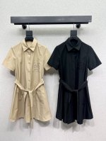 罗意威衬衣风短袖连衣裙 低调又时髦 版型百搭不挑人 都可驾驭 百搭又帅气 高品质 两色 尺码Sml