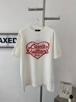 款号G618 新款Louis Vuitton Lv年春季新款爱心红心针织短袖男女同款 L联名款爱心针织短袖，Lv设计师绝版爱心 T，爱心复古联名款的摩登精贵男女