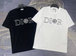 上新 Dior迪奥2025春夏新款刺绣字母Logo圆领短袖T恤 高版本高版本 280克精棉面料 全网独家首发 百搭款细节处理完美 进口高密度刺绣Logo工艺 十