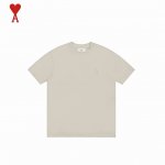 ami 艾米 24Ss 浮雕立体小标经典短袖 全网首家定染100%无色差版本 区别市面拿相近颜色随便做货的快餐货 欢迎对比 和专柜有色差 承诺白送 拒绝一眼假