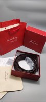 上新 菲拉格慕Ferragamo男士头层牛皮针扣腰带 原装包装盒！ 精选头层牛皮！哑光黑 无Logo版 自动扣 尺寸：110、115、120、125Cm