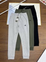 160，独家原版品质绝不是市面上渣渣货 随意对比 随意验证 Adidas阿迪达斯25Ss运动休闲针织宽松长裤三色齐发 后背全压胶拉链口袋设计硅胶立领感Logo