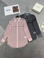 高品质Dior2025夏季新款防晒衣衬衫定位印花轻盈微透面料性感时尚大牌范高品质两色Sml