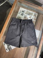 春夏新款始祖鸟休闲运动短裤，压花工艺，速干面料，黑色M-Xxxl