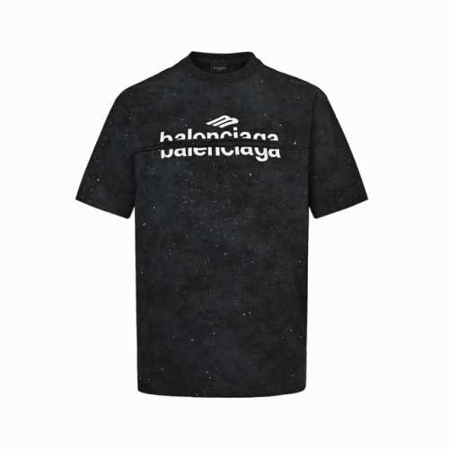 Balenciaga 巴黎世家 25Ss 渲染满天星刺绣字母短袖 采用双纱平纹，100%棉，32支双纱棉高密布，面料用的是国产新疆优质棉纱，新疆棉花是国产棉花中
