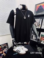 上新 Off White 涂鸦喷绘黑点箭头印花短袖Tee 男女同款搭配情侣更赞哦 官网发售款｜超级推荐｜超人气单品 Ins小红书热门爆款 三标齐全 专用包装袋