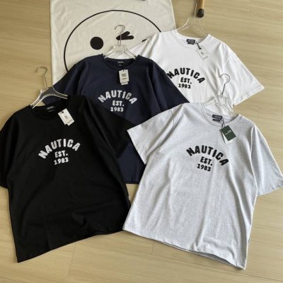 主图 情侣款短袖长谷川 Nautica Japan Felt Pach Arch Logo 胸前贴布绣圆领短袖T恤 四色齐发可男女同款 胸前贴布刺绣 Zp品质1