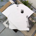 上新100 款号：Bm185 2025新款Stussy斯图西8号台球骷髅彩色字母图案Logo印花休闲情侣宽松短袖T恤，经典永远不会过时、人手必备款，250G纯棉