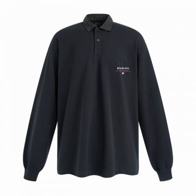 独家品质出货 经销价格 p70Ss早春系列格纹领长袖polo衫 关于面料： 定染280克小毛圈棉面料，采用高克重 280G 小毛圈棉，通过定染工艺实现色彩精准性