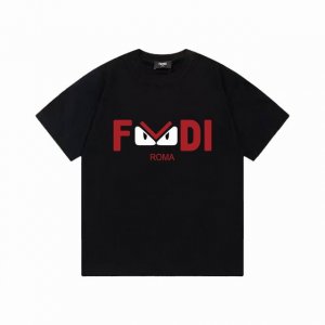 款号：G2118 Fendi 芬迪2025Ss 小恶魔印花字母百搭潮流短袖T恤男女同款 吊牌 领标 水洗唛 三标齐全 260G双纱纯棉短袖 配套320G纯棉罗纹