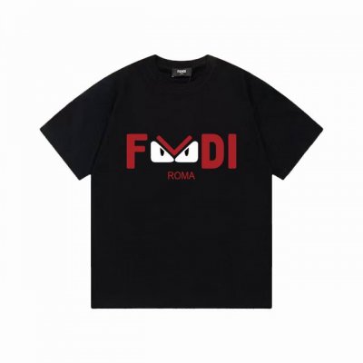 款号：G2118 Fendi 芬迪2025Ss 小恶魔印花字母百搭潮流短袖T恤男女同款 吊牌 领标 水洗唛 三标齐全 260G双纱纯棉短袖 配套320G纯棉罗纹