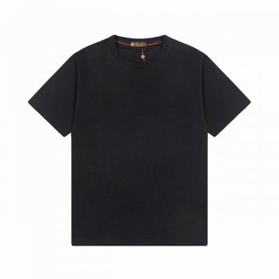 高版本 25Ss 新款 Lp 专柜同款 70支丝光棉 立体刺绣小标短袖T恤 1:1官网同步 码数：M一3Xl 颜色：米白 黑色 蓝色