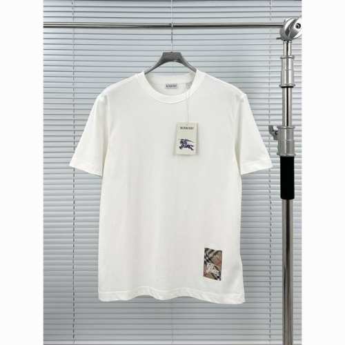 Bb下摆战马标签短袖 黑色 白色S-M-L-Xl Burberry博柏利 巴宝莉Fw25下摆战马标签 贴画套头圆领短袖T恤 专柜原版购入 三本针走线 Yb开发代