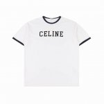 celine 塞琳 贴布绣花字母圆领短袖T恤 三标齐全 采用高端索罗娜布料，前幅采用贴布绣花工艺 手感非常舒服 Os落肩版型，时尚又个性，超级百搭的一款！螺纹领