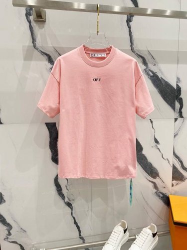 Off-White 260克圆领短袖T恤 Of小字母箭头月球印花Logo 官方同步 高版本 高品质 时尚个性 百搭潮流 纯原品质 原版面料 吊牌 领标 水洗麦