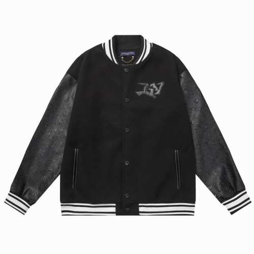 款号 B07 Lv 恶魔棒球服 700G尼料加荔枝纹压花 -M L Xl Xxl 黑