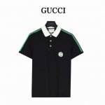 Gucci 古驰 红绿条纹1921限定口袋polo短袖 采用100%棉双面珠地面料，拆解纱线分析，订织蜂窝四角网眼胚布，衣领为双系统提花定织扁机制成，有弹性，不