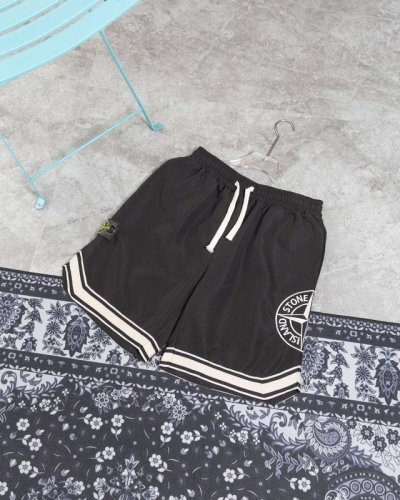 款M301 石头岛短裤 Stone Island石头岛Ss 夏款侧边罗盘大刺绣Logo织带短裤 原版打造 基础百搭 全身撞色处理 情侣可搭 全身Oversize