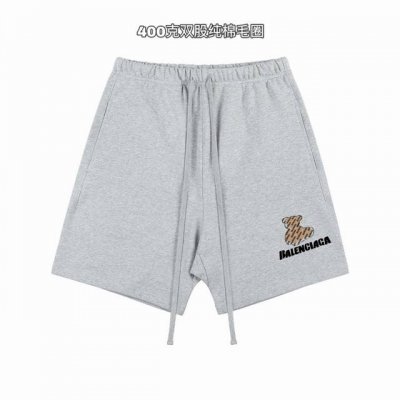 巴黎世家Balenciaga 巴黎小熊基础款印花双股400克纯棉毛圈男女情侣款短裤 面料：独家定制面料采用400G纯棉毛圈面料市场找不到第二家，可以说一条短裤能