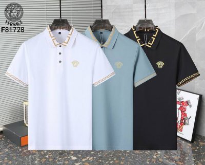 范思哲Versace 新疆长绒棉 面料柔软舒适透气 2025 夏季 限量款短袖Polo系列 ：-