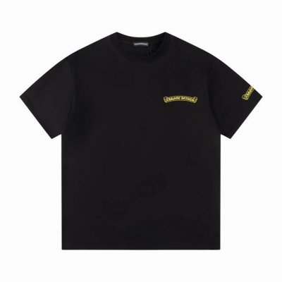 款号T10 克罗心 短袖T恤 男女同款 -采用原版280G100%纯棉面料 柔软舒适 螺纹同缸定染零色差 独家品质区别通货 欢迎对比 -颜色： 黑色 -码数：X