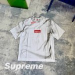 120包邮 supreme X Mm6 Maison Margiela 联名款Ss24 Week7 Box Logo Tee 解构假两件方框徽标短袖T恤 面料：