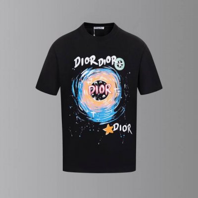 采用定制280G双纱面料 Dior手绘T恤 颜色：图片色 尺码：S-Xxl
