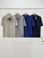 迪桑特*Descente*25夏季新款男士户外新款无痕压胶冰爽科技面料速干透气体闲短袖T恤polo衫 压胶工艺 激光切割剪裁 整体干净利落 超高弹力 垂感无痕