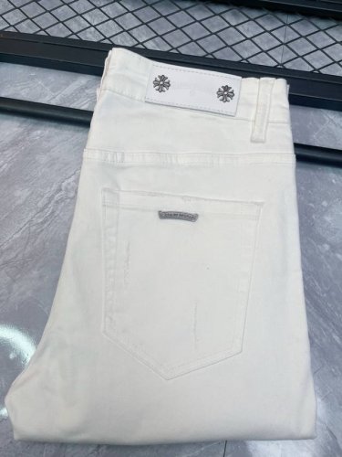 经典大牌克罗心牛仔裤长裤 男装品牌服饰简约大气潮流时尚款修身小脚牛仔裤 夏薄款微弹力舒适透气纯棉面料 百搭耐看款永不过时 码数29 38 齐全