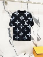 隔天到 Louisvuitton 路易威登 260克圆领短袖T恤 走秀款满印渐变喷墨Logo字母印花标识 官方同步 高版本 高品质 时尚个性 百搭潮流 纯原品质