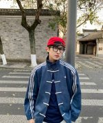 资讯图｜阿迪达斯经典新中式唐装盘扣外套 藏青色