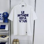 177 当天到货 现货现配 Louis Vuitton 路易威登25Ss 植绒字母标语短袖T恤 独家首发高定 面料采用320克重双纱精梳棉，定制32支双股螺纹，