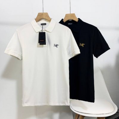 高品质 Arc‘Teryx 始祖鸟男装纯棉商务休闲纯色8色短袖T恤 翻领polo衫 男士夏季必备款时尚之选！男士的衣橱中，polo衫必占着重要的一席之地！谈及纯