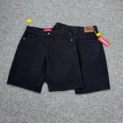 款号：H796 Supreme & Sup 大字母拉线新品水洗直筒短裤牛仔裤！ Supreme从来就不曾让潮人失望过 从布料的质量选择，细节的剪裁，花型的搭配都