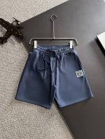 隔天出货 高品质 Loewe 罗意威 2025春夏新款松紧带休闲净色宽松短裤，裤脚下摆二本针锁边，针脚细密牢固，专柜定制面料 透气舒适度高，细节无可挑剔，品牌元