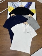 Fendi芬迪2025新款恶魔刺绣标翻领polo衫原版面料 高版本 高品质 网红明星同款 50支双股珠地棉面料 定制刺绣标工艺 透气环保同时色泽很正 面料柔软