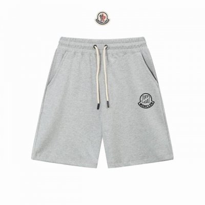 顶级版本，区别通货 Moncler 蒙口 25Ss秀款 修身线条简约印花字母Logo潮流男女同款短裤 兼容所有身材 腰部松紧带黑白抽绳设计 定制抽绳口袋两侧都带