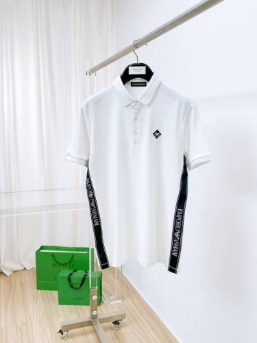开春新品 阿玛尼 2025Ss夏季新款字母Logo男士翻领polo衫！经典商务男款，高端男装的天花板级别的商务男款！简约时尚大气不失优雅，单穿内搭体面过人，品质