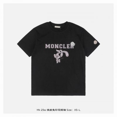 本地自取：200 moncler/蒙口 25Ss 俏皮兔印花短袖 面料采用230克重精梳棉，定制32支1*1螺纹，成衣两遍水洗处理，面料舒适亲肤无异感，定制定染